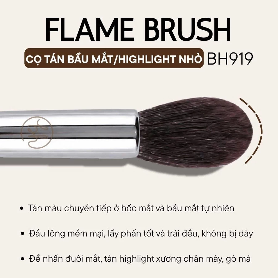 Cọ Tán Mắt Đầu Ngọn Lửa BH Cosmetics Flame Brush BH919